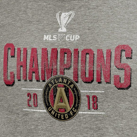 Atlanta United FC T-Shirt MLS Gray Size Small Soccer Cup Champions - Picture 4 of 10